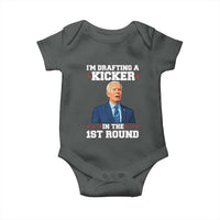 Funny Fantasy Football Baby Onesie Joe Biden Confused Drafting Kicker Draft Party - Wonder Print Shop