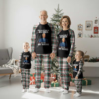 Funny Fantasy Football Plaid Pajama Set Joe Biden Confused Drafting Kicker Draft Party - Wonder Print Shop