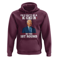 Funny Fantasy Football Hoodie Joe Biden Confused Drafting Kicker Draft Party - Wonder Print Shop