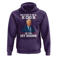 Funny Fantasy Football Hoodie Joe Biden Confused Drafting Kicker Draft Party - Wonder Print Shop