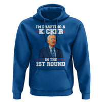 Funny Fantasy Football Hoodie Joe Biden Confused Drafting Kicker Draft Party - Wonder Print Shop
