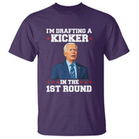 Funny Fantasy Football T Shirt Joe Biden Confused Drafting Kicker Draft Party - Wonder Print Shop