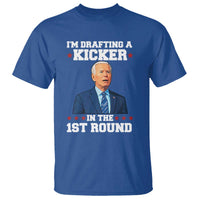 Funny Fantasy Football T Shirt Joe Biden Confused Drafting Kicker Draft Party - Wonder Print Shop