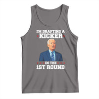 Funny Fantasy Football Tank Top Joe Biden Confused Drafting Kicker Draft Party - Wonder Print Shop
