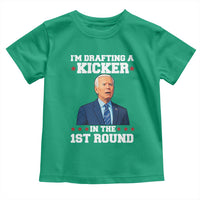 Funny Fantasy Football Toddler T Shirt Joe Biden Confused Drafting Kicker Draft Party - Wonder Print Shop