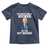 Funny Fantasy Football Toddler T Shirt Joe Biden Confused Drafting Kicker Draft Party - Wonder Print Shop