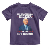 Funny Fantasy Football Toddler T Shirt Joe Biden Confused Drafting Kicker Draft Party - Wonder Print Shop