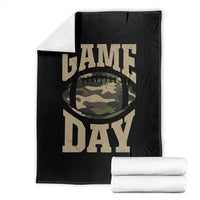Game Day Football Throw Blanket Funny Sunday Retro Camo Camouflage - Wonder Print Shop