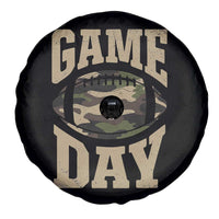 Game Day Football Spare Tire Cover Funny Sunday Retro Camo Camouflage - Wonder Print Shop