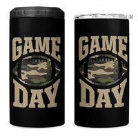 Game Day Football 4 in 1 Can Cooler Tumbler Funny Sunday Retro Camo Camouflage - Wonder Print Shop