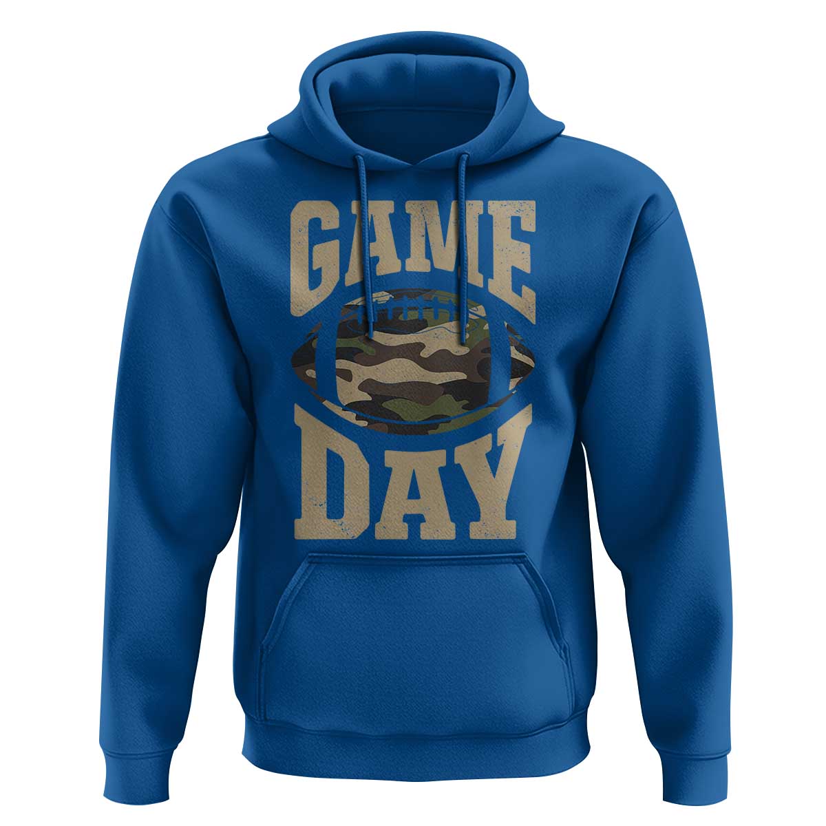 Game Day Football Hoodie Funny Sunday Retro Camo Camouflage - Wonder Print Shop