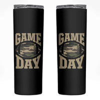 Game Day Football Skinny Tumbler Funny Sunday Retro Camo Camouflage - Wonder Print Shop