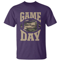 Game Day Football T Shirt Funny Sunday Retro Camo Camouflage - Wonder Print Shop