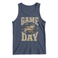 Game Day Football Tank Top Funny Sunday Retro Camo Camouflage - Wonder Print Shop