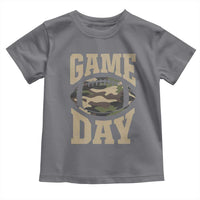 Game Day Football Toddler T Shirt Funny Sunday Retro Camo Camouflage - Wonder Print Shop
