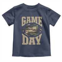 Game Day Football Toddler T Shirt Funny Sunday Retro Camo Camouflage - Wonder Print Shop