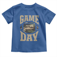 Game Day Football Toddler T Shirt Funny Sunday Retro Camo Camouflage - Wonder Print Shop