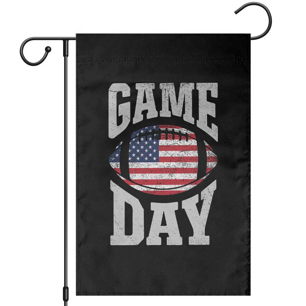 Game Day Football Garden Flag Funny Sunday Retro Patriotic American Flag - Wonder Print Shop
