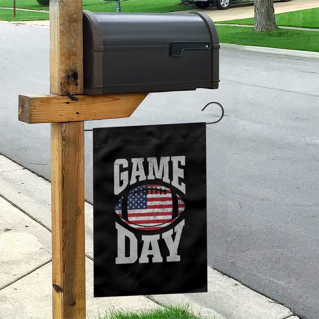 Game Day Football Garden Flag Funny Sunday Retro Patriotic American Flag - Wonder Print Shop