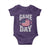 Game Day Football Baby Onesie Funny Sunday Retro Patriotic American Flag - Wonder Print Shop