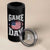 Game Day Football 4 in 1 Can Cooler Tumbler Funny Sunday Retro Patriotic American Flag - Wonder Print Shop