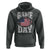 Game Day Football Hoodie Funny Sunday Retro Patriotic American Flag - Wonder Print Shop