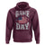 Game Day Football Hoodie Funny Sunday Retro Patriotic American Flag - Wonder Print Shop