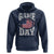 Game Day Football Hoodie Funny Sunday Retro Patriotic American Flag - Wonder Print Shop