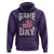 Game Day Football Hoodie Funny Sunday Retro Patriotic American Flag - Wonder Print Shop