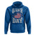 Game Day Football Hoodie Funny Sunday Retro Patriotic American Flag - Wonder Print Shop