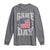 Game Day Football Long Sleeve Shirt Funny Sunday Retro Patriotic American Flag - Wonder Print Shop