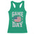 Game Day Football Racerback Tank Top Funny Sunday Retro Patriotic American Flag - Wonder Print Shop