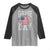 Game Day Football Raglan Shirt Funny Sunday Retro Patriotic American Flag - Wonder Print Shop