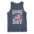 Game Day Football Tank Top Funny Sunday Retro Patriotic American Flag - Wonder Print Shop