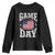 Game Day Football Youth Sweatshirt Funny Sunday Retro Patriotic American Flag - Wonder Print Shop