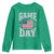 Game Day Football Youth Sweatshirt Funny Sunday Retro Patriotic American Flag - Wonder Print Shop