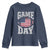 Game Day Football Youth Sweatshirt Funny Sunday Retro Patriotic American Flag - Wonder Print Shop