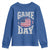 Game Day Football Youth Sweatshirt Funny Sunday Retro Patriotic American Flag - Wonder Print Shop