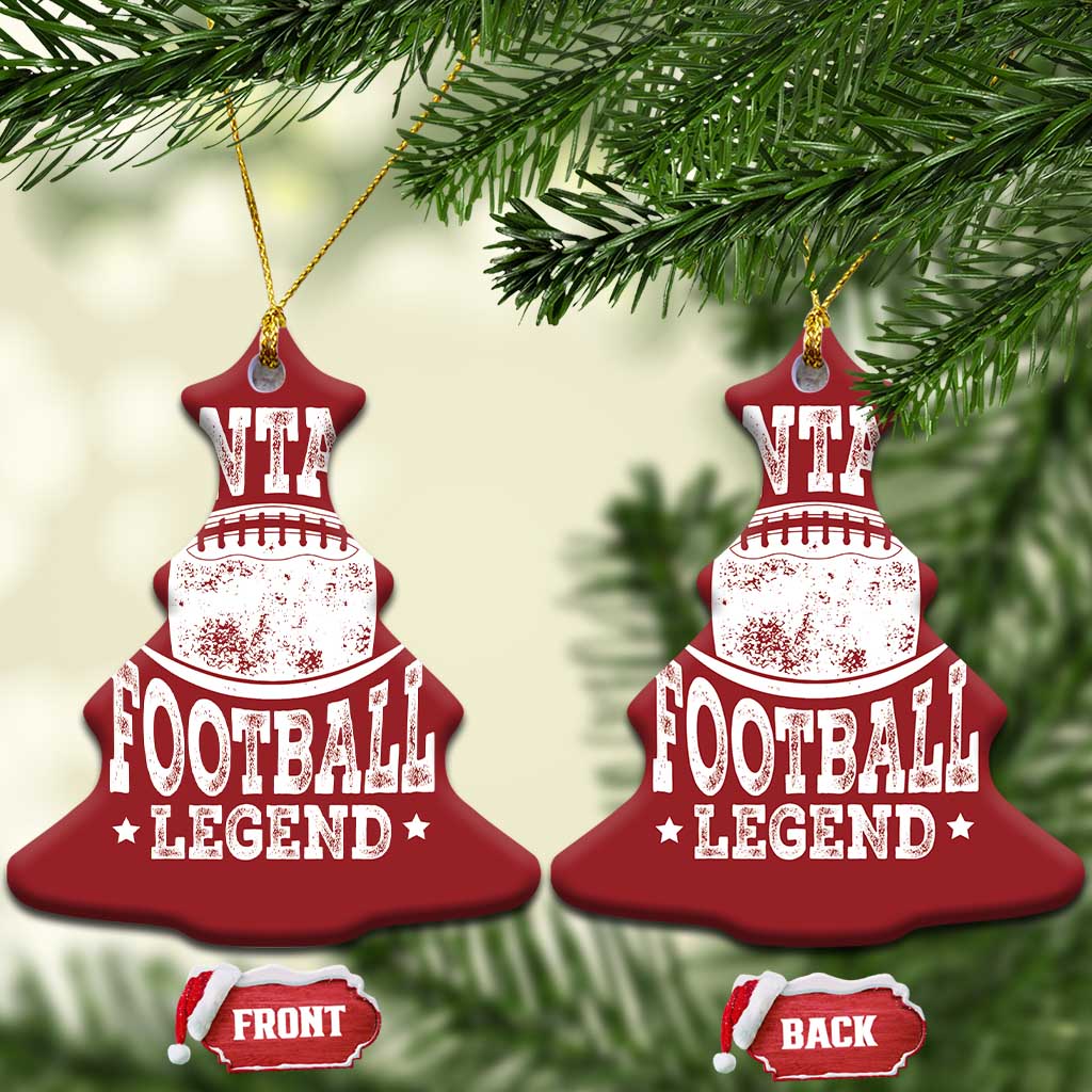 Fantasy Football Legend Christmas Ornament Funny Gameday Dad - Wonder Print Shop