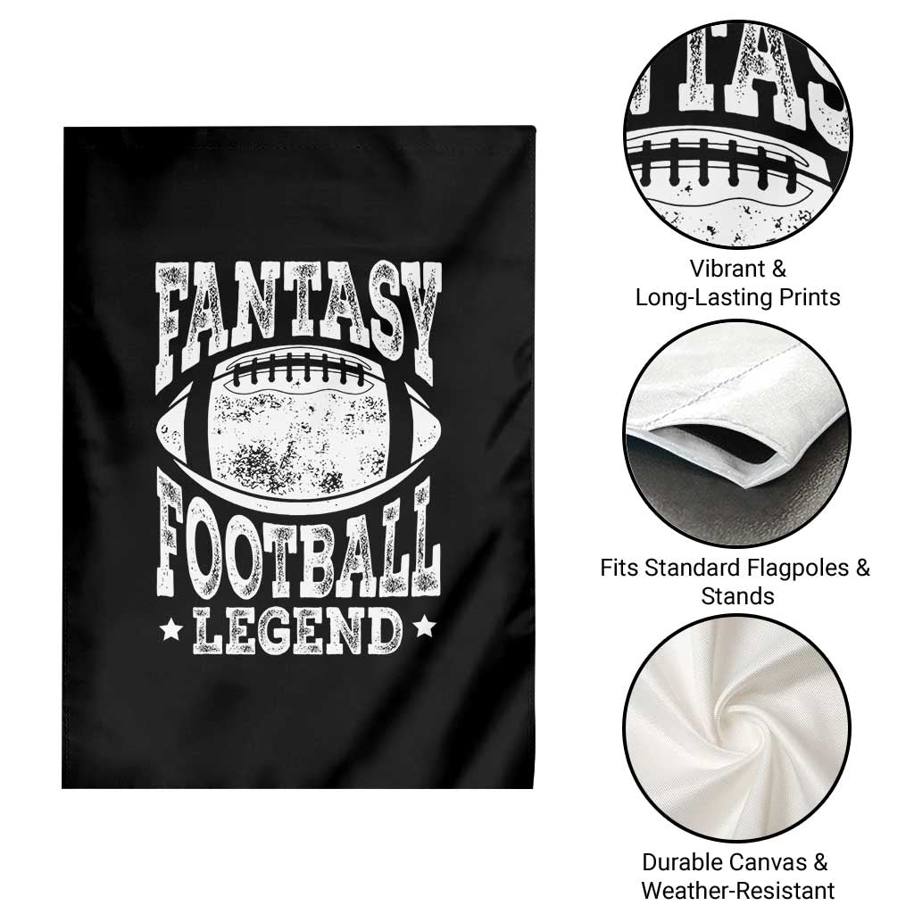 Fantasy Football Legend Garden Flag Funny Gameday Dad - Wonder Print Shop