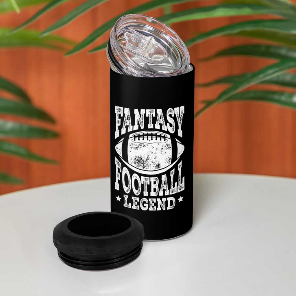 Fantasy Football Legend 4 in 1 Can Cooler Tumbler Funny Gameday Dad - Wonder Print Shop