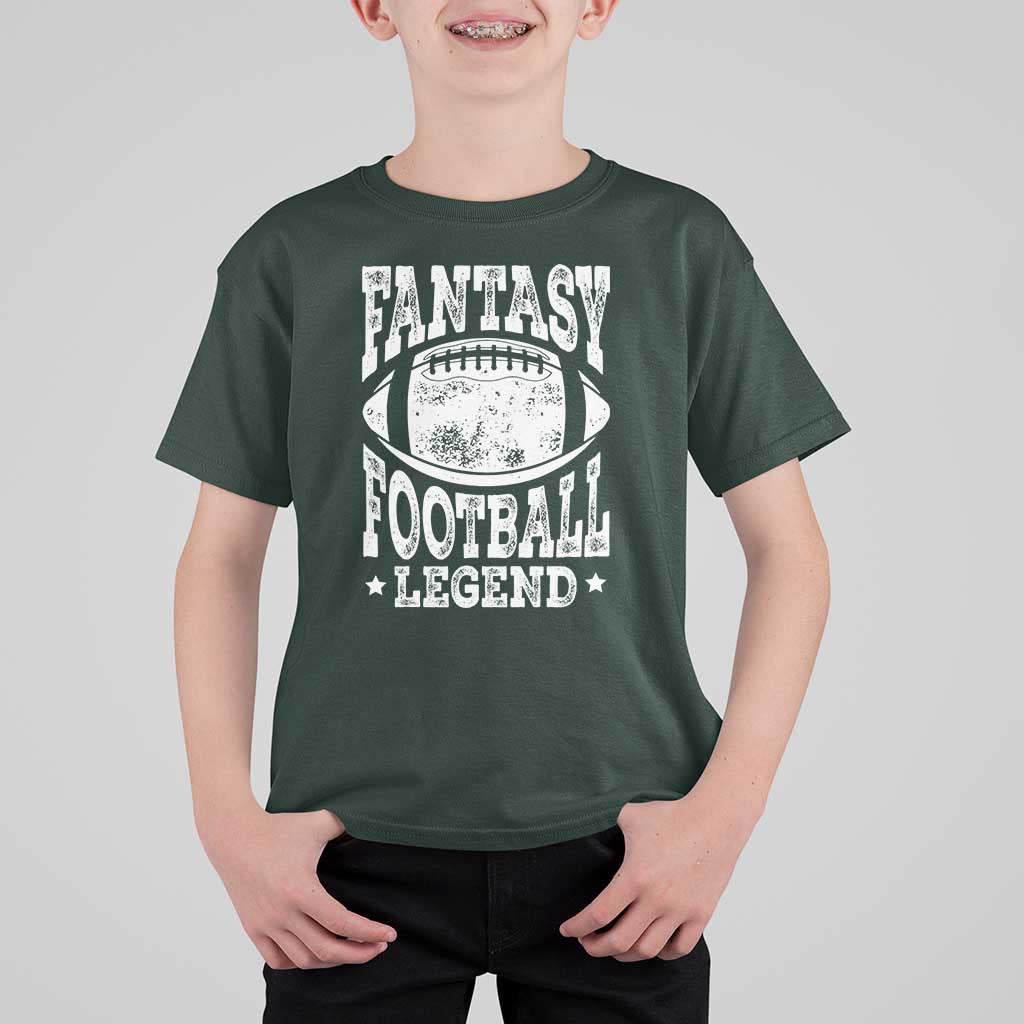 Fantasy Football Legend T Shirt For Kid Funny Gameday Dad - Wonder Print Shop