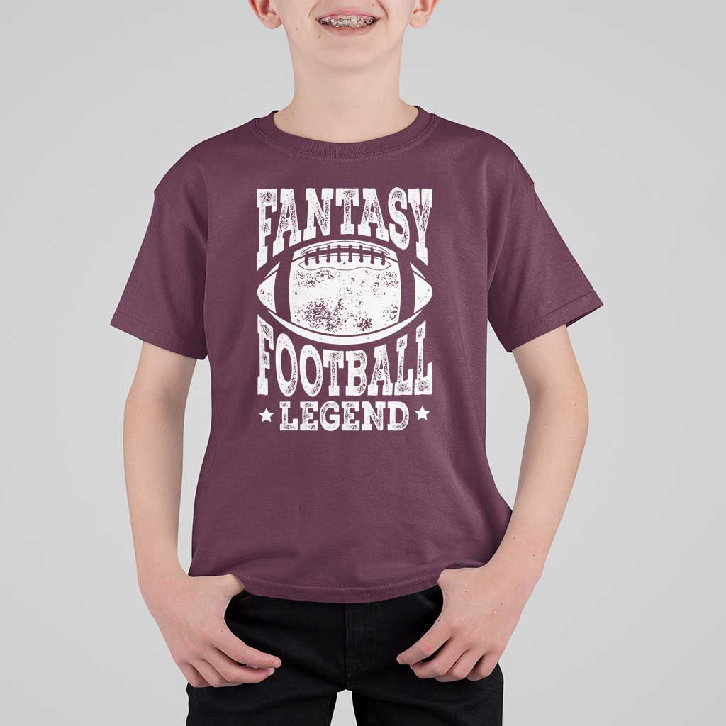 Fantasy Football Legend T Shirt For Kid Funny Gameday Dad - Wonder Print Shop