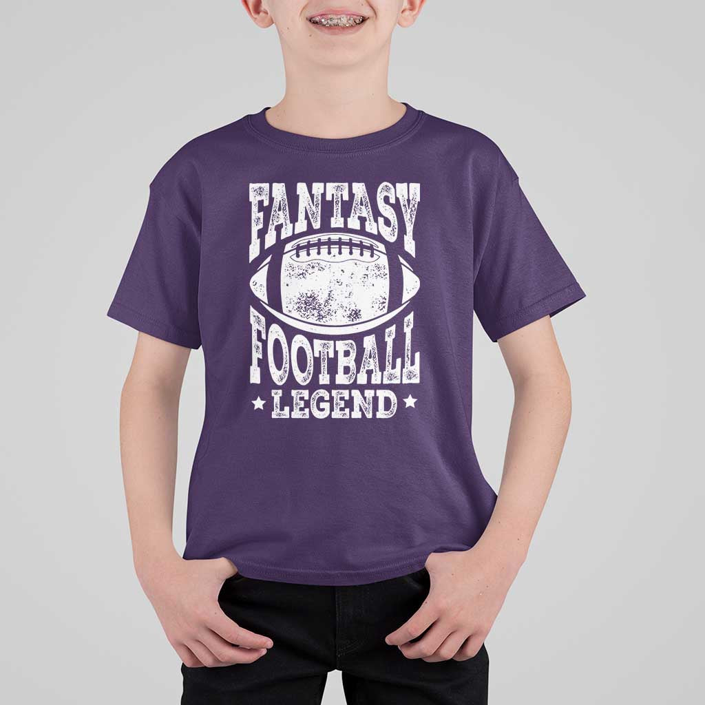 Fantasy Football Legend T Shirt For Kid Funny Gameday Dad - Wonder Print Shop