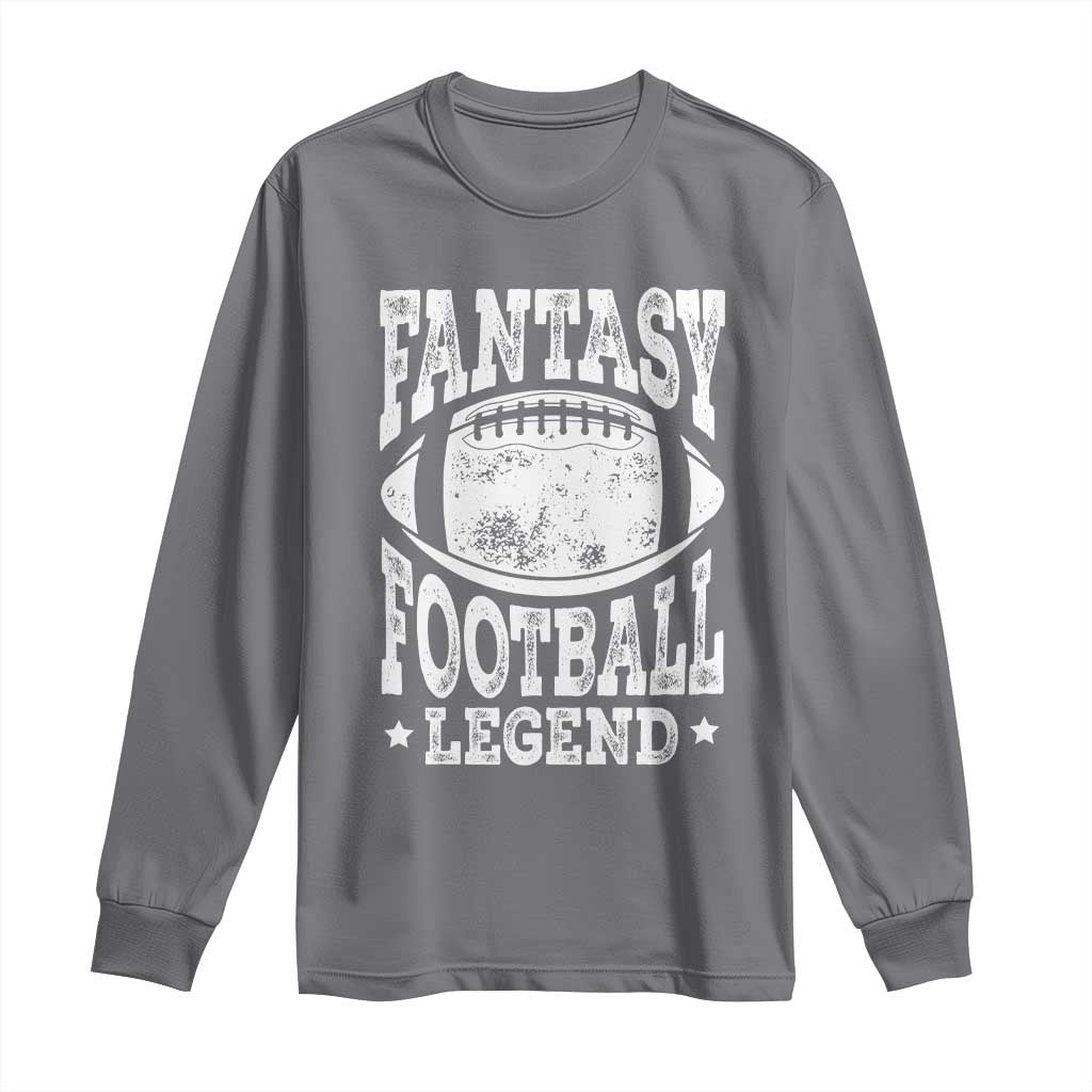 Fantasy Football Legend Long Sleeve Shirt Funny Gameday Dad - Wonder Print Shop