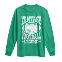 Fantasy Football Legend Long Sleeve Shirt Funny Gameday Dad - Wonder Print Shop