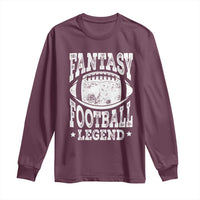 Fantasy Football Legend Long Sleeve Shirt Funny Gameday Dad - Wonder Print Shop