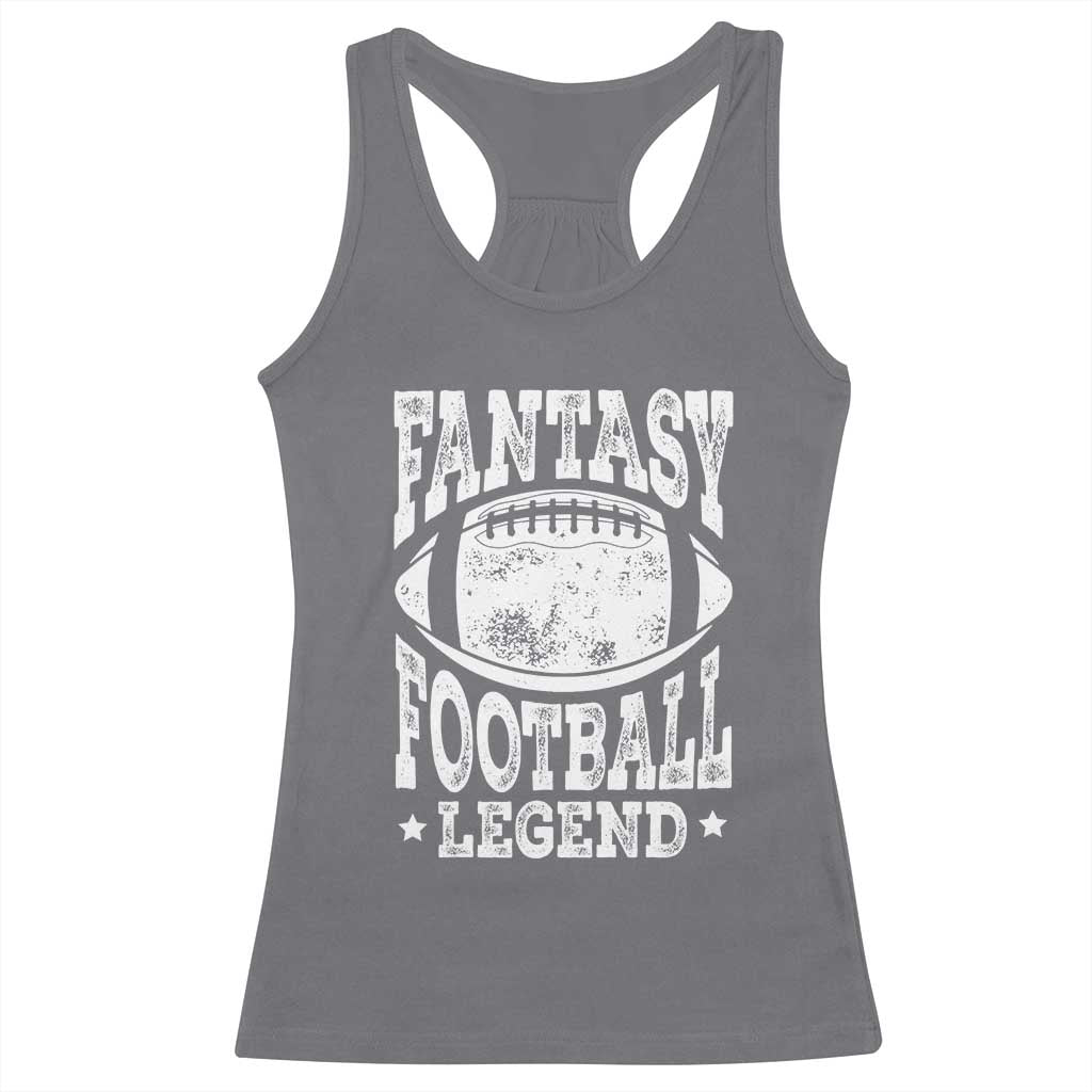 Fantasy Football Legend Racerback Tank Top Funny Gameday Dad - Wonder Print Shop