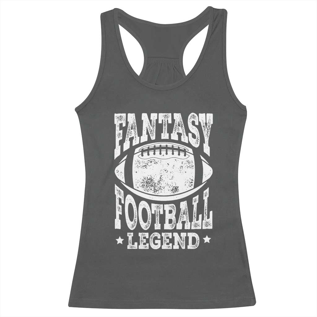 Fantasy Football Legend Racerback Tank Top Funny Gameday Dad - Wonder Print Shop