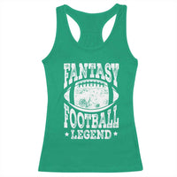 Fantasy Football Legend Racerback Tank Top Funny Gameday Dad - Wonder Print Shop